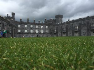 Auf dem Rasen von Kilkenny Castle 